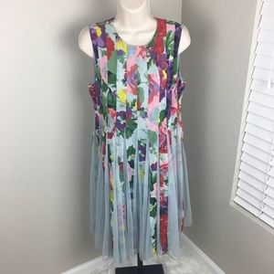 Asos size 4 small Pleated tulle A line dress